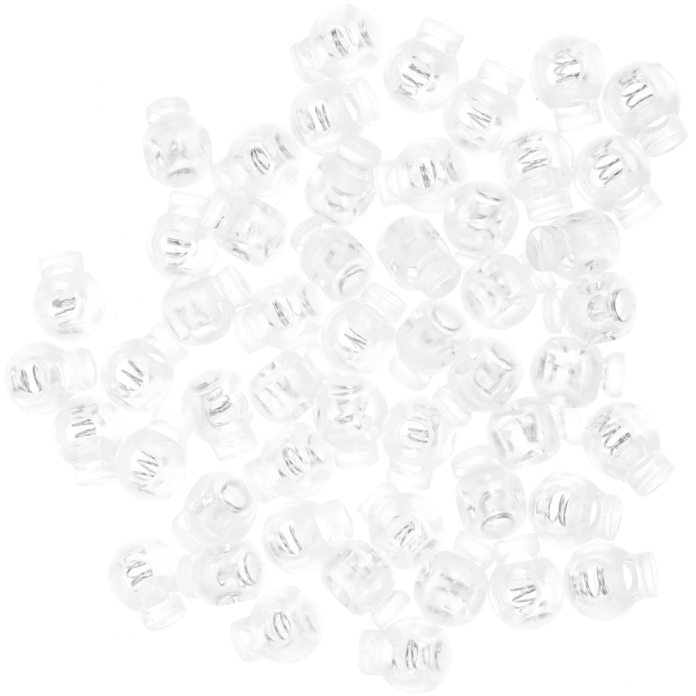 50Pcs Practical Spring Cord Lock Clothing Lanyard DIY Spring Stopper Replacement Cord Lock for DIY