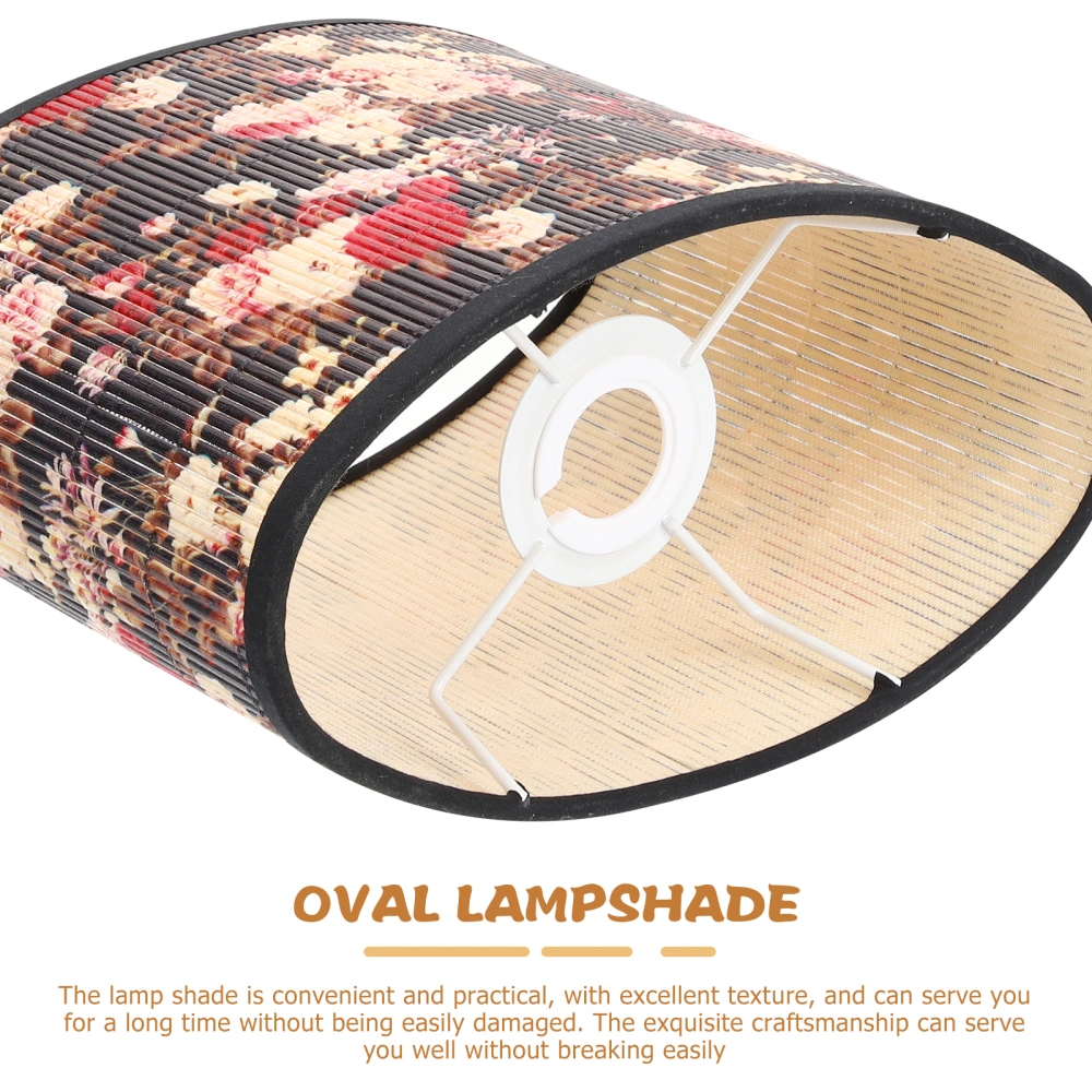 Oval Bamboo Lamp Shade Rustic Lamp Shade Cover Table Lamp Shade Replacement