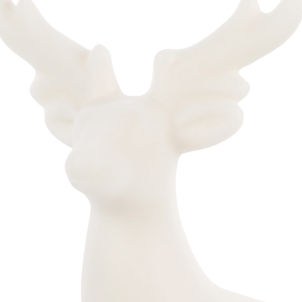 Ceramic Deer Statue Ornament Ceramic Deer Figurine Decoration Small Ceramic Animal Figurine