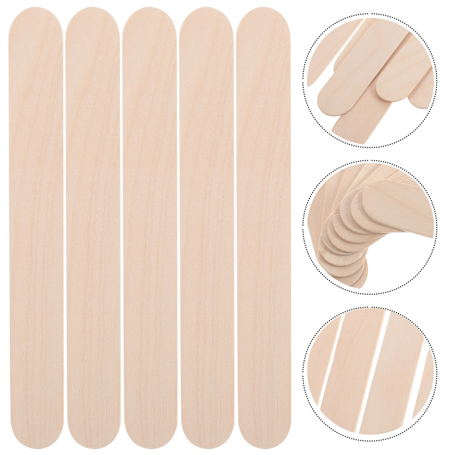 100pcs Tongue Depressors Wooden Tongue Depressors Disposable Tongue Sticks for Patients
