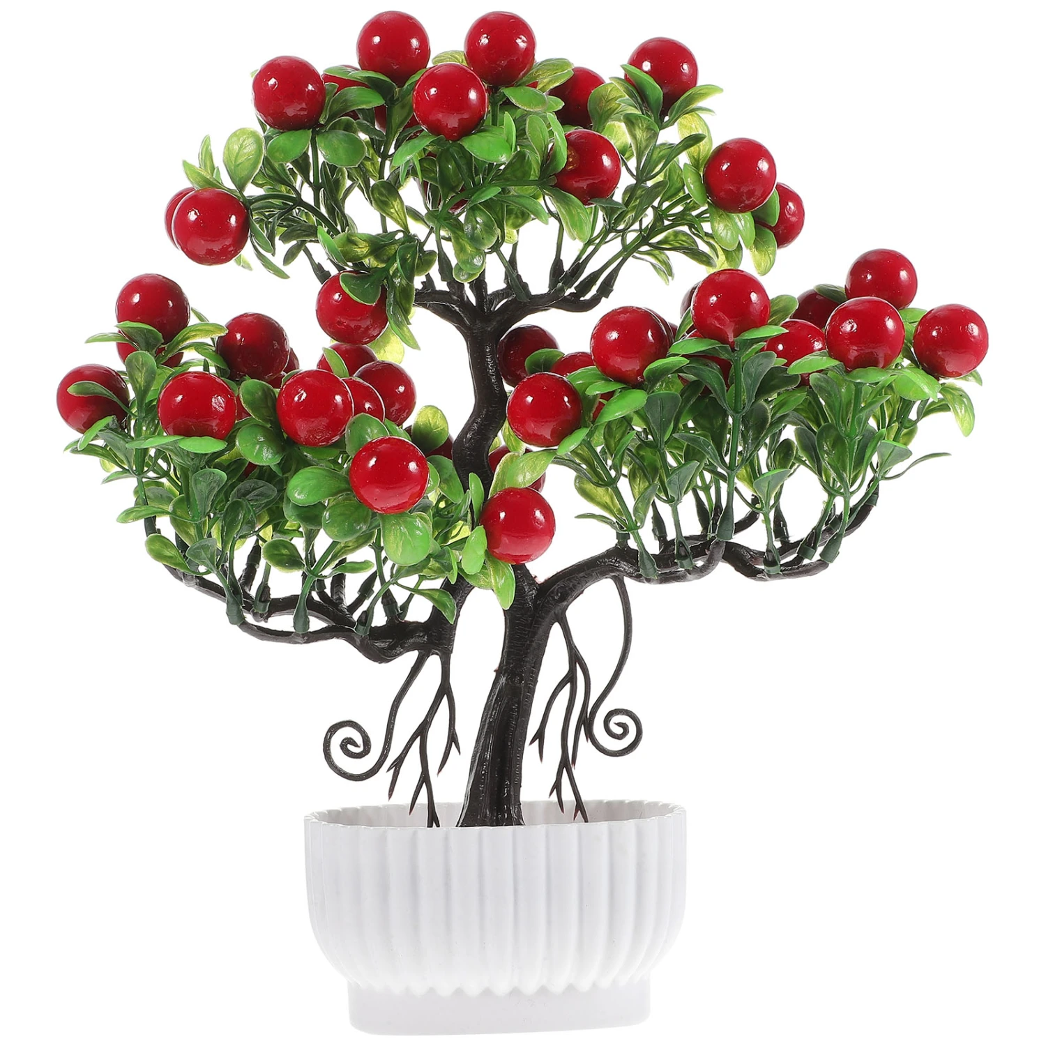 Desktop Fake Potted Plant Household Plant Decor Decorative Artificial Fruit Tree