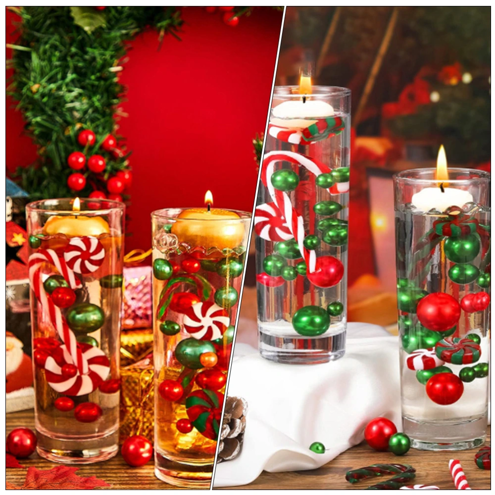 1 Set Christmas Vase Fillers Pearl Vase Fillers Floating Pearls Floating Candles Centerpiece