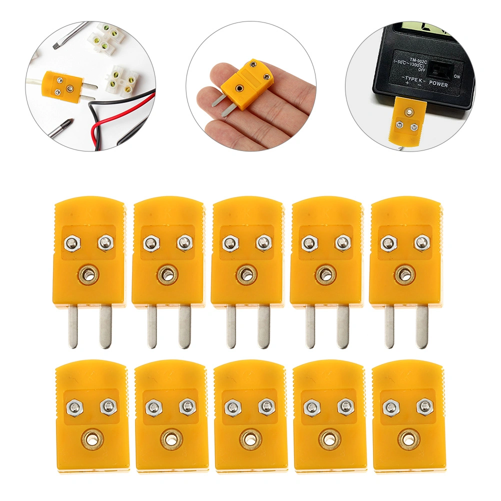 5 Sets Thermocouple Adapters Thermocouple Connector Male Female Adapters
