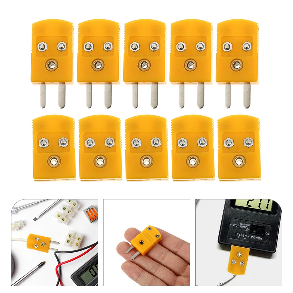5 Sets Thermocouple Adapters Thermocouple Connector Male Female Adapters