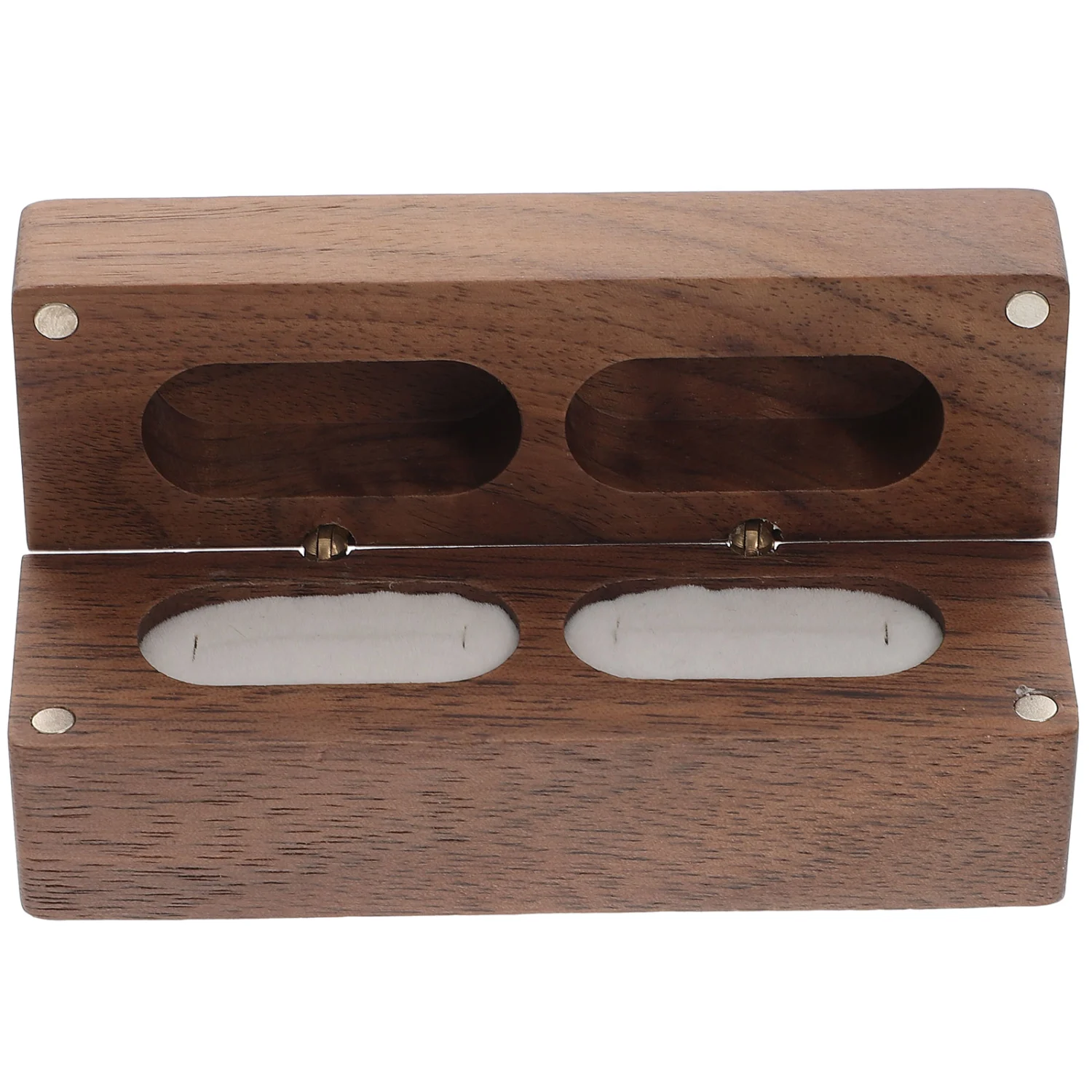 Wooden Wedding Ring Box Ring Holder Case Engagement Ring Box Jewelry Box for Ceremony