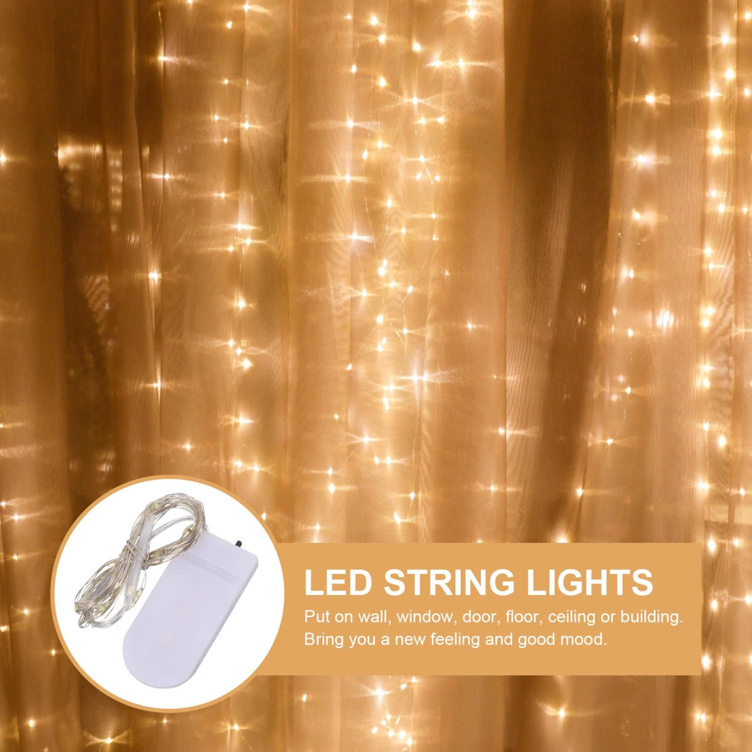 12 pcs LED String Lights Battery Operated String Lights Decorative String Lights