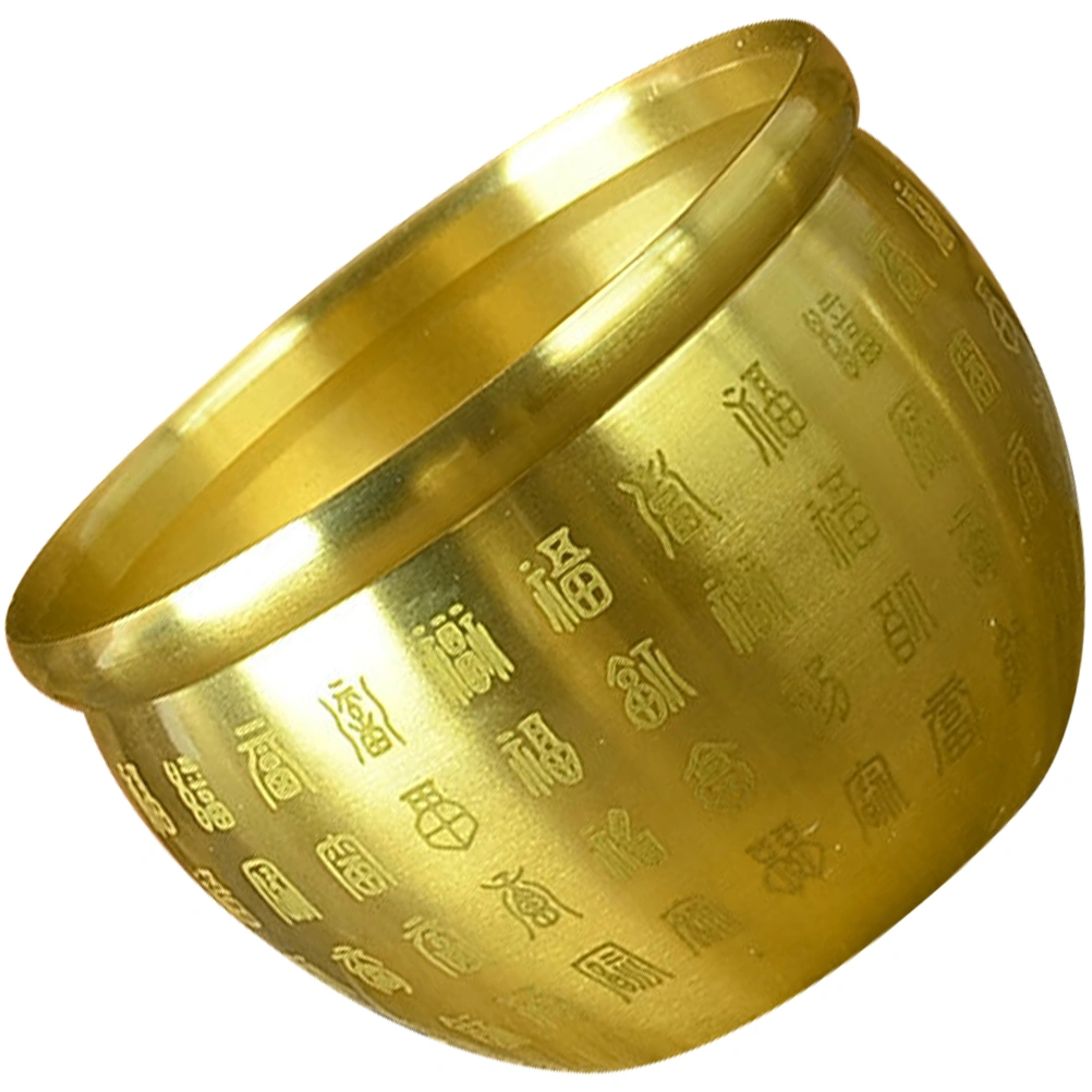 Desktop Treasure Wealth Bowl Decorative Chinese Style Treasure Bowl Offering Bowl