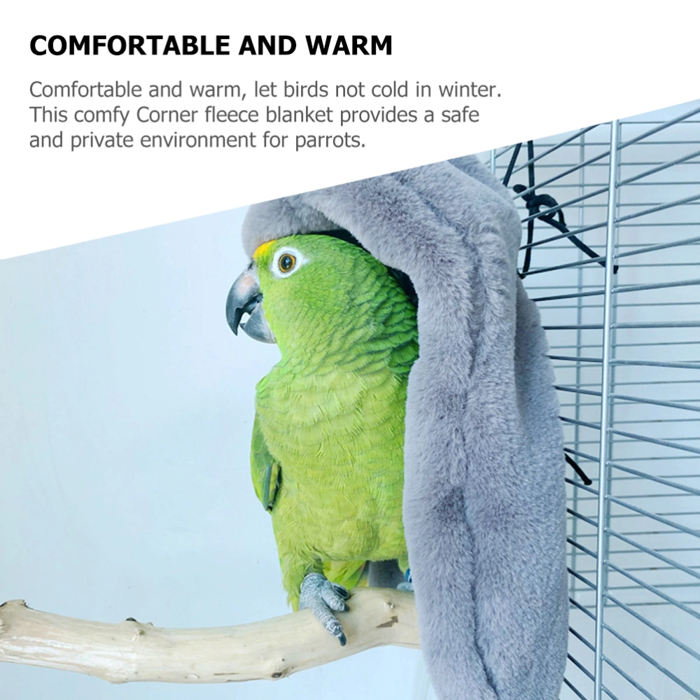 Plush Bedding Bird Blanket Parrot Warm Sleeping Blanket Winter Plush Bird Shawl Bird House