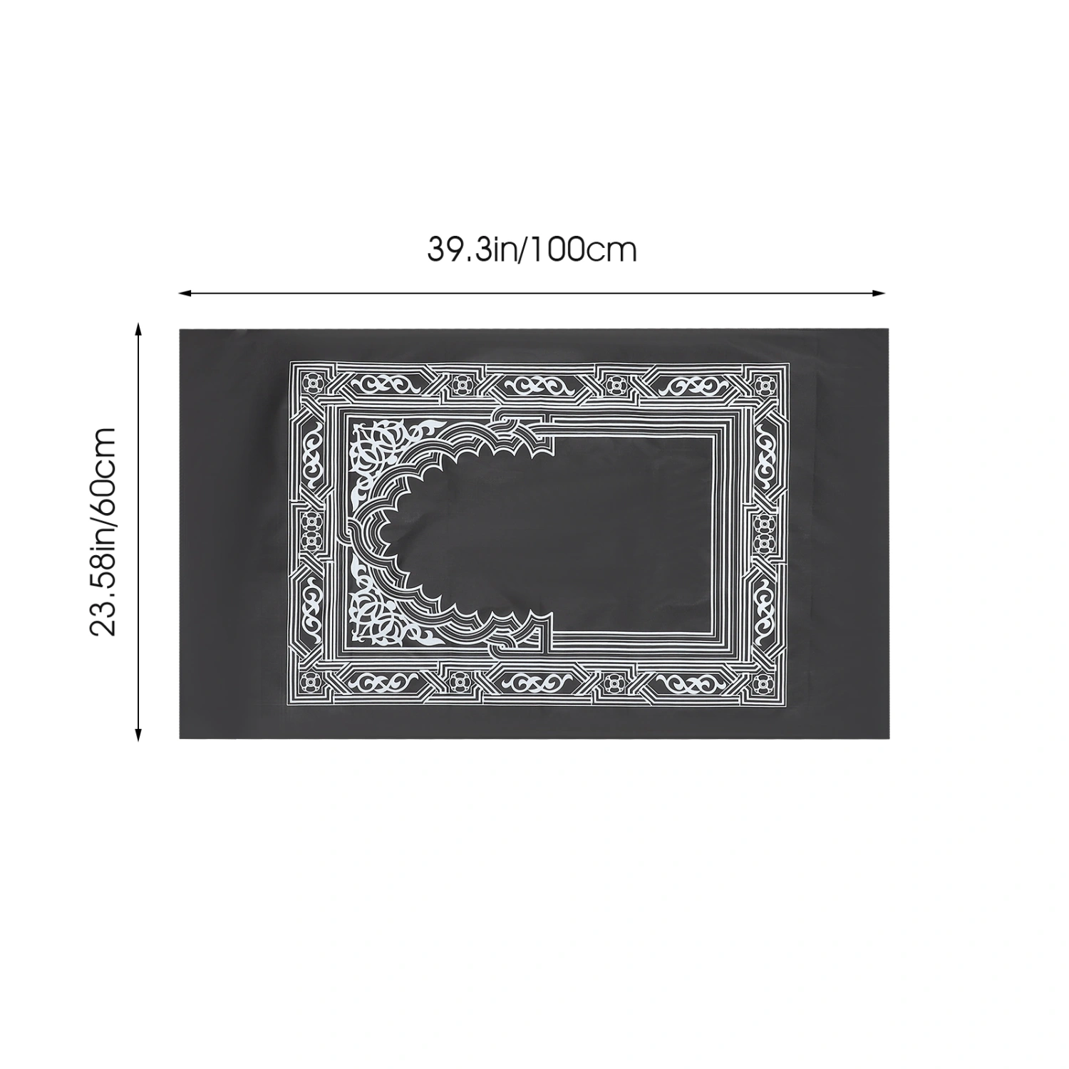 Islamic Prayer Carpet Portable Prayer Mat with Compass Decorative Muslim Prayer Carpet