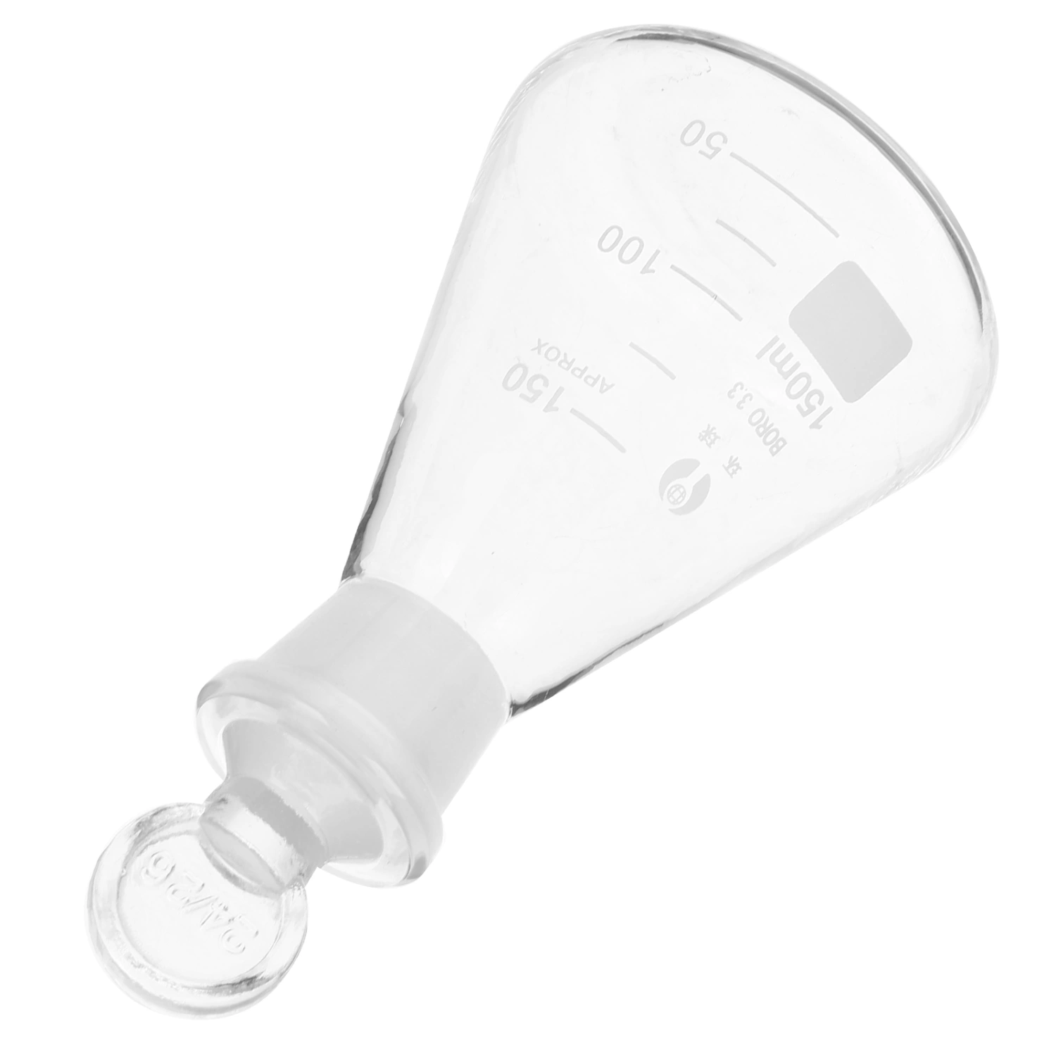 Glass Flask Erlenmeyer Flask Chemistry Glassware Chemical Experiment Flask for Laboratory