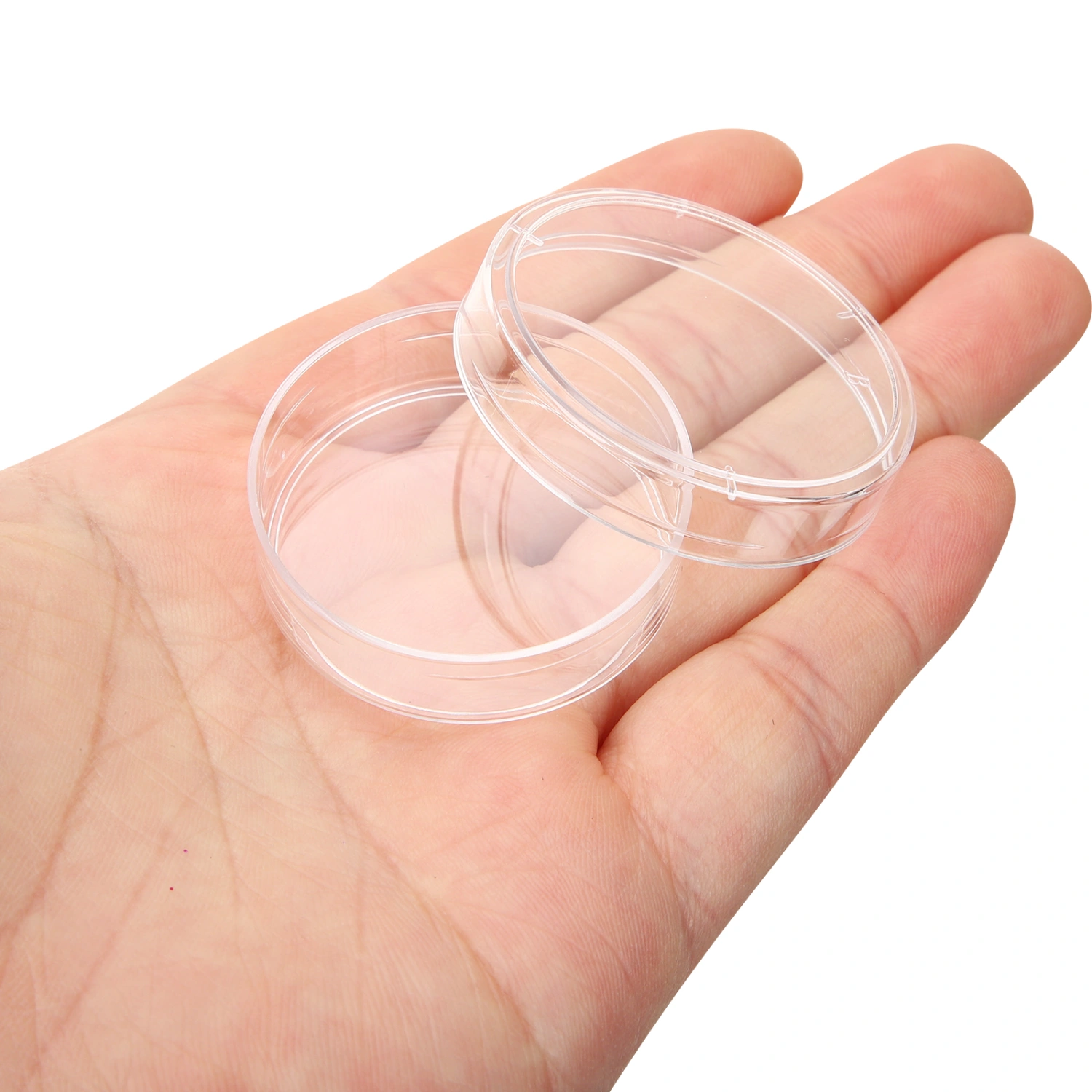 30pcs Plastic Petri Dish with Lid Tissue Culture Plate Science Experiment Supplies