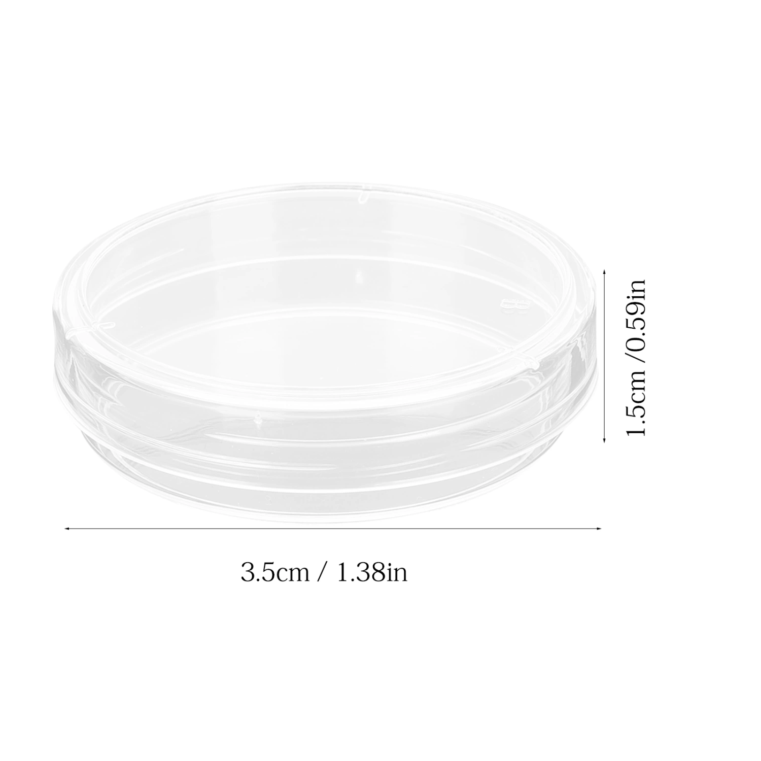 30pcs Plastic Petri Dish with Lid Tissue Culture Plate Science Experiment Supplies