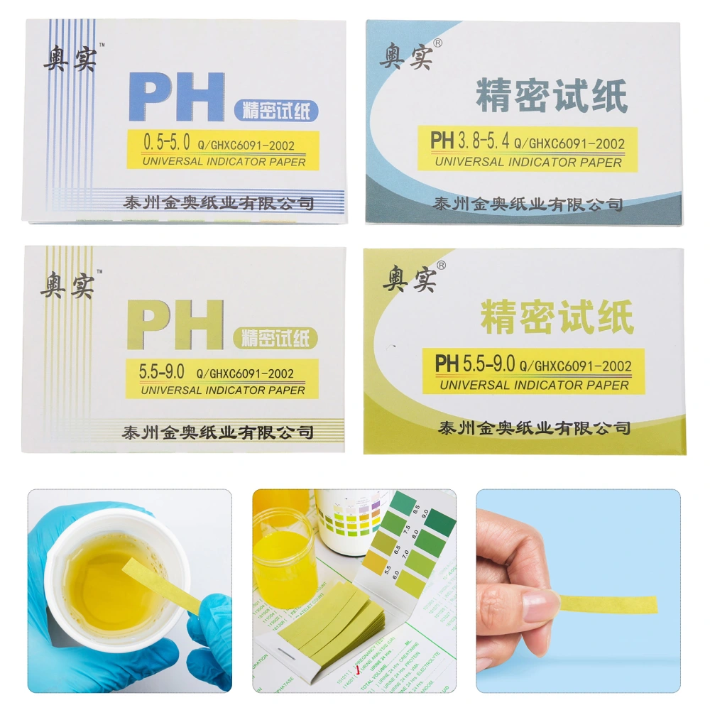 9 Packs Testing Strips Precision PH Test Paper for Urine Saliva Water Wine Soil Testing