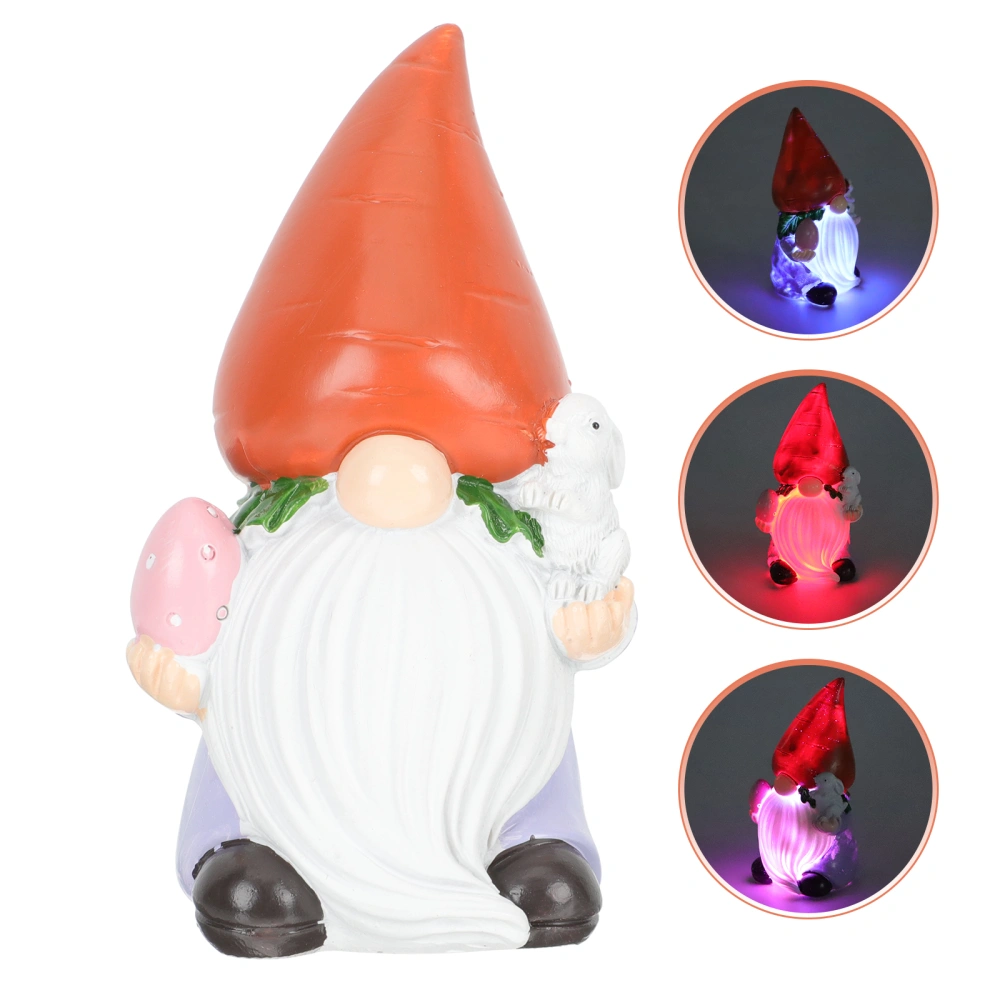 Easter Decoration Easter Gnome Decor with Light Resin Easter Gnome Doll Decoration Easter Gift