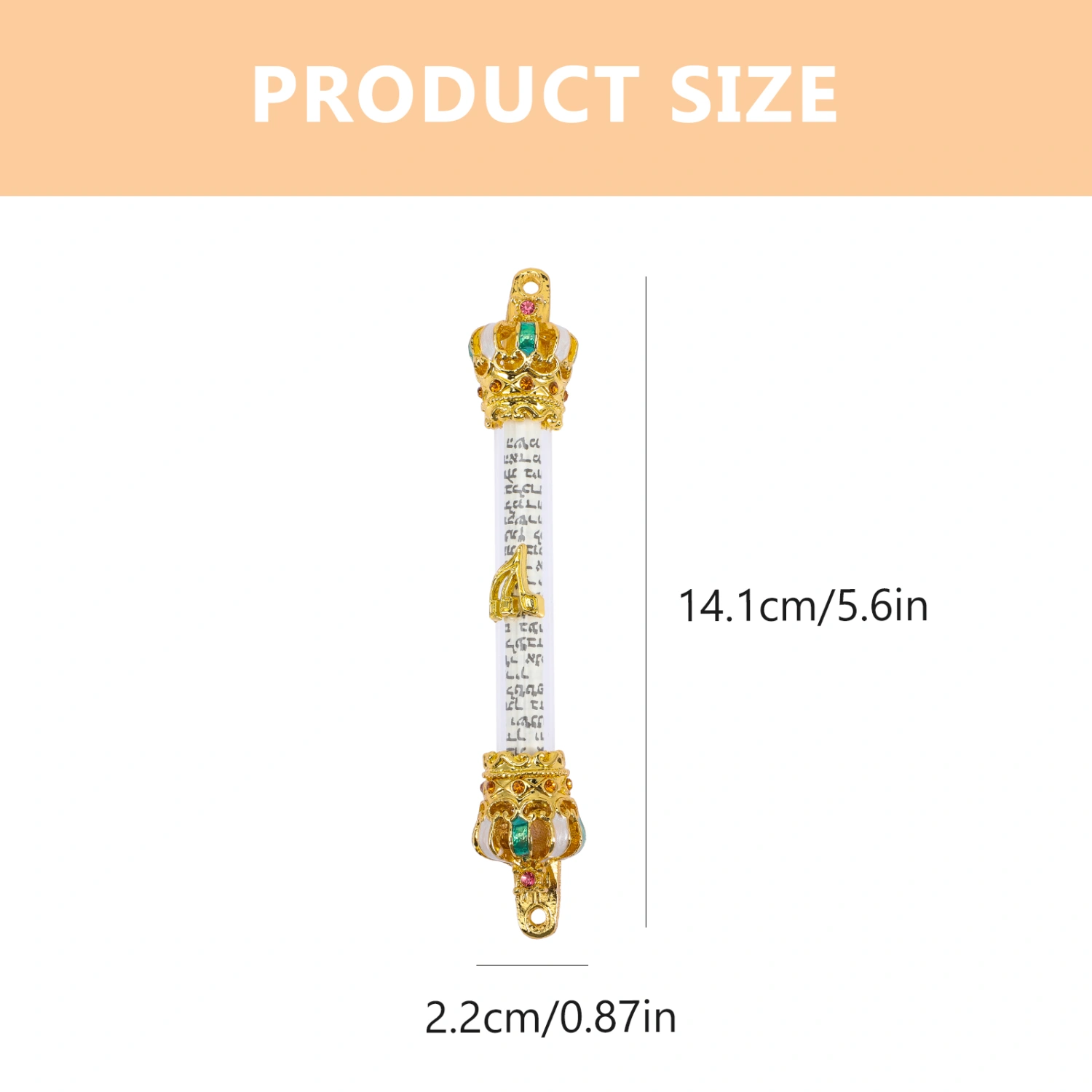Door Mezuzah Jewish Mitzvah Door Mezuzah Decorative Metal Mezuza Gift for Outside Door
