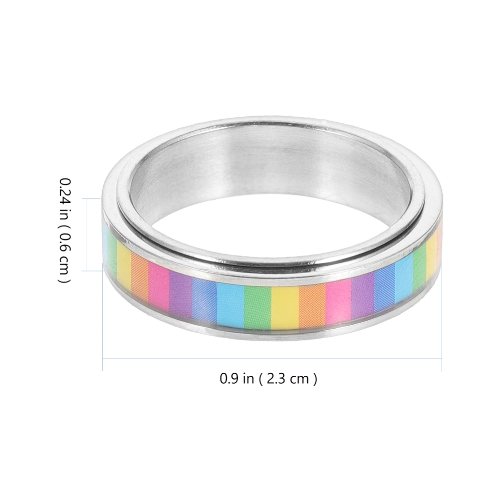 LGBTQ Ring Lesbian Ring Decorative Rainbow Ring Pride Ring LGBT Rainbow Ring