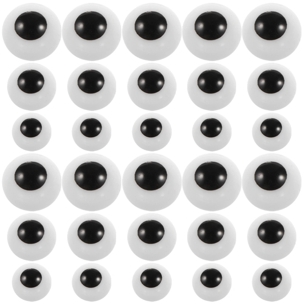 150pcs Eye Balls Halloween Decor 10mm/12mm/14mm Doll Eyes Doll Making Supplies Eyes for Craft DIY