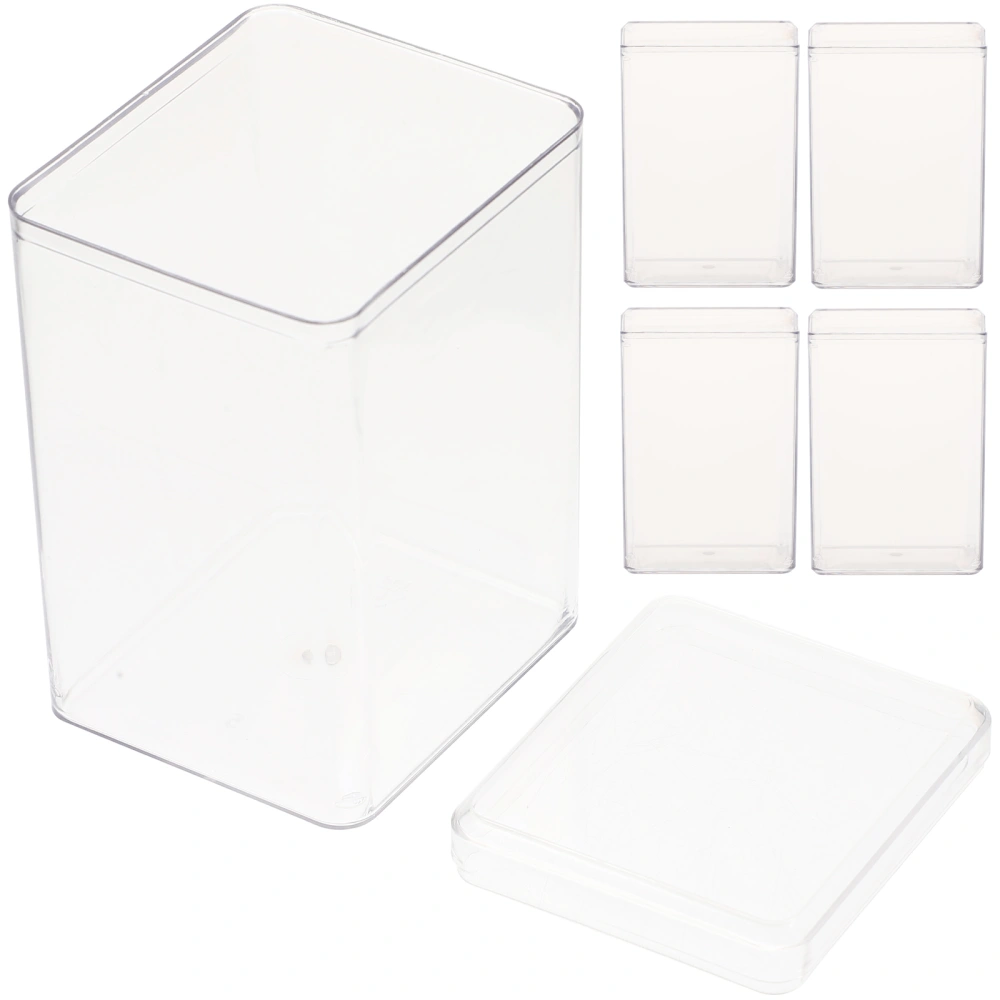 5pcs Action Figure Storage Box Plastic Single Cartoon Figure Doll Display Boxes