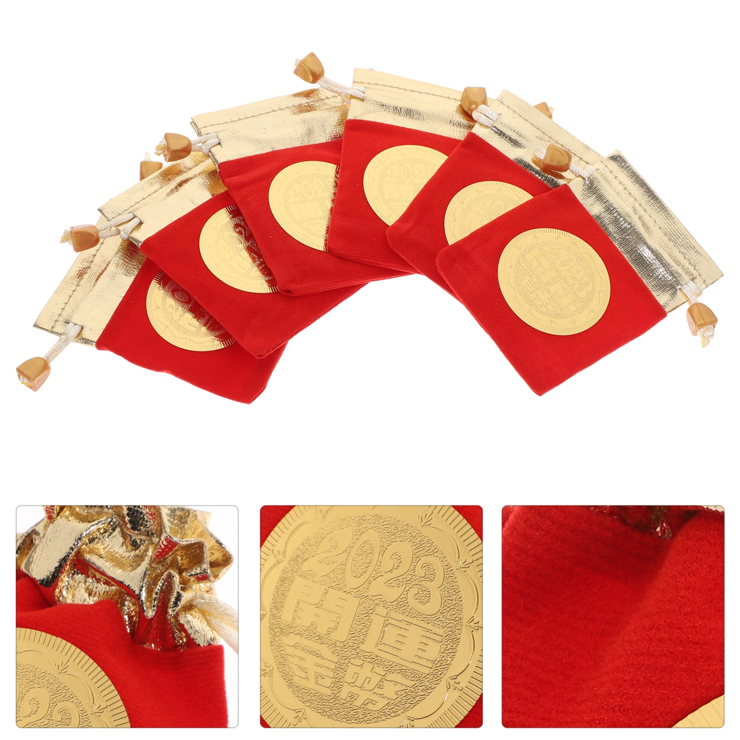6 Sets Zodiac Rabbit Coins 2023 The Year of Rabbit Commemorative Coins Souvenir Coins
