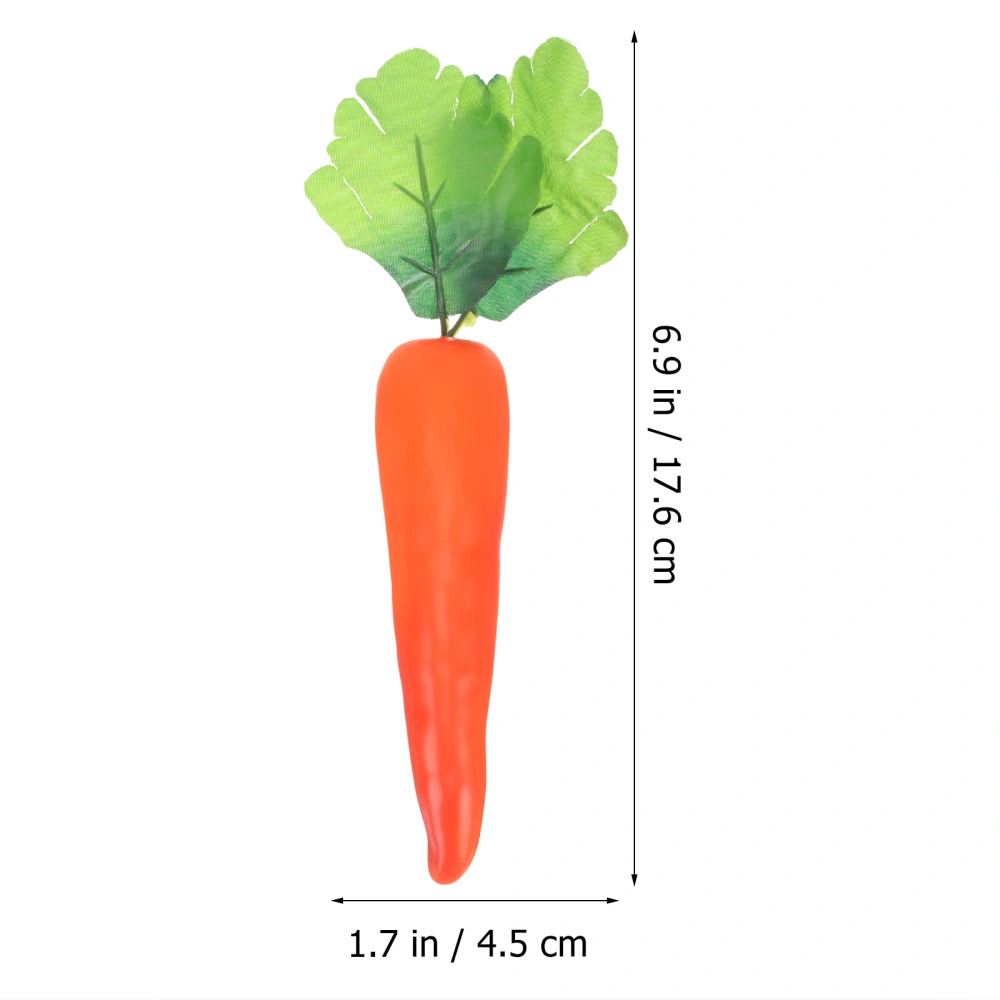 6pcs Simulation Carrot Fruits Artificial Lifelike Vegetables Models Home  Kitchen Photography Props