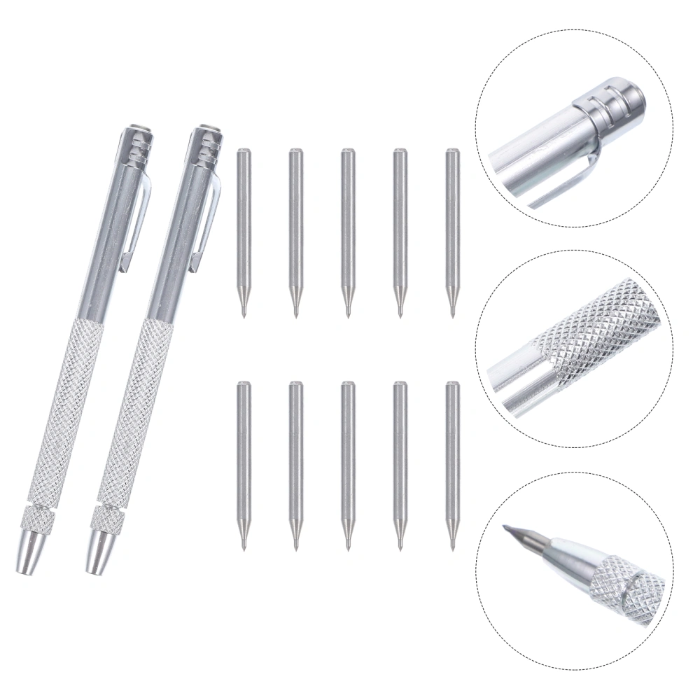 1 Set Metal Scribe Tool Metal Scribe Etching Pen Glass Metal Engraving Tools With Marking Tips