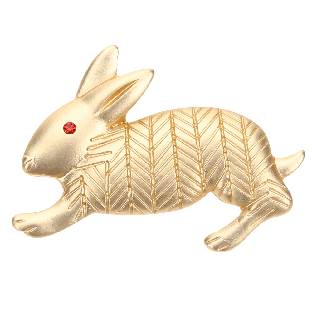 Metal Rabbit Brooch Pin Lovely Bunny Lapel Pin Fashion Women Brooch Jewelry