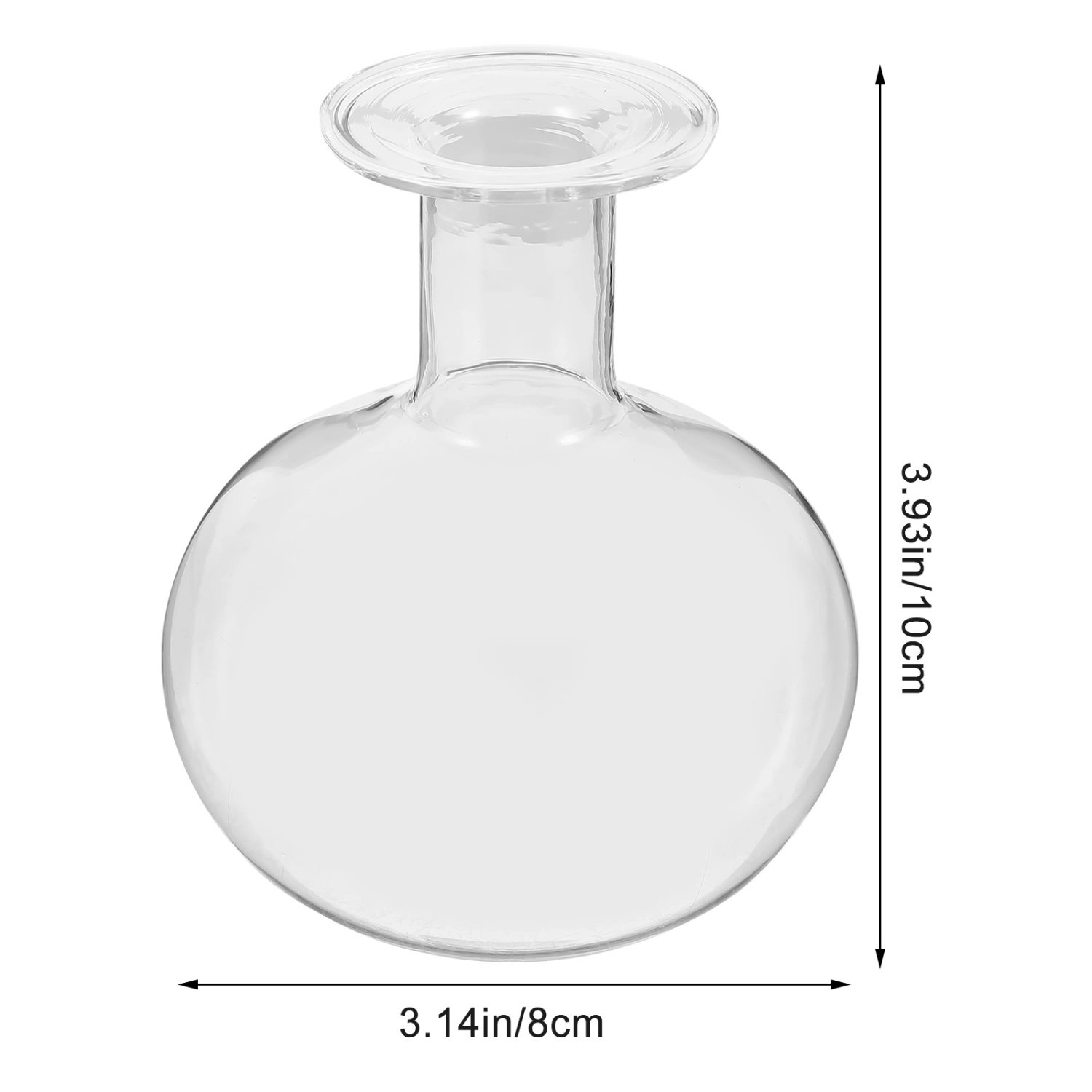 Glass Flower Bottle Hydroponic Flower Arrangement Bottle Clear Glass Flower Pot