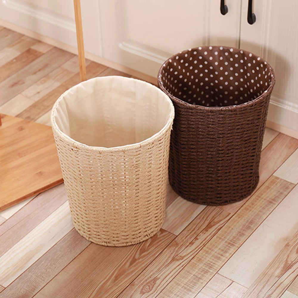 Multi-function Storage Basket Woven Basket Wastebasket Bedroom Kitchen Storage Basket