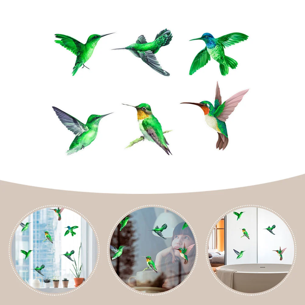 1 Set of Anti-Collision Window Cling Bird Static Cling Window Sticker Anti Collision Bird Strike Window Sticker