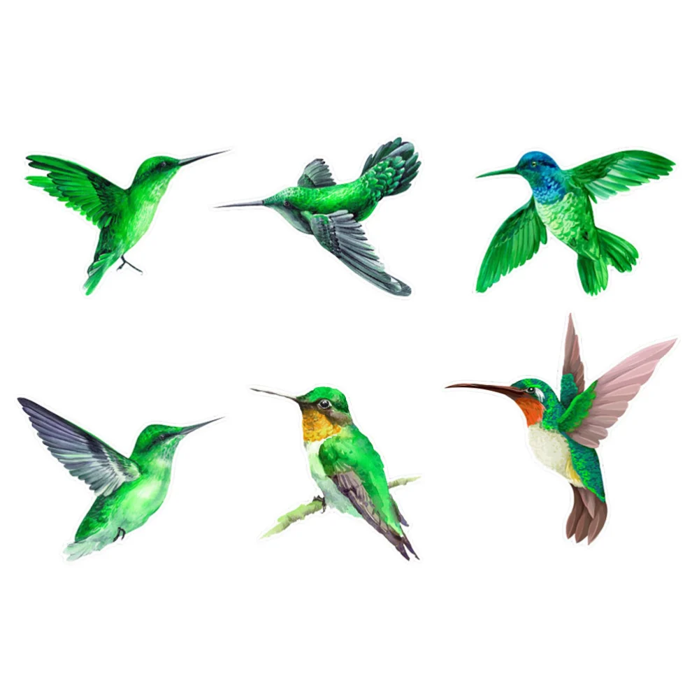 1 Set of Anti-Collision Window Cling Bird Static Cling Window Sticker Anti Collision Bird Strike Window Sticker