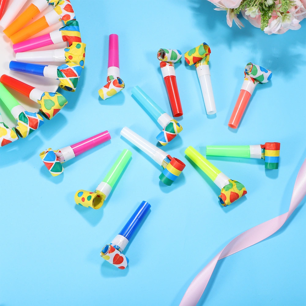 50 Pcs Party Blowers for Kids Birthday Blowouts Horns Whistles Fun Party Favors