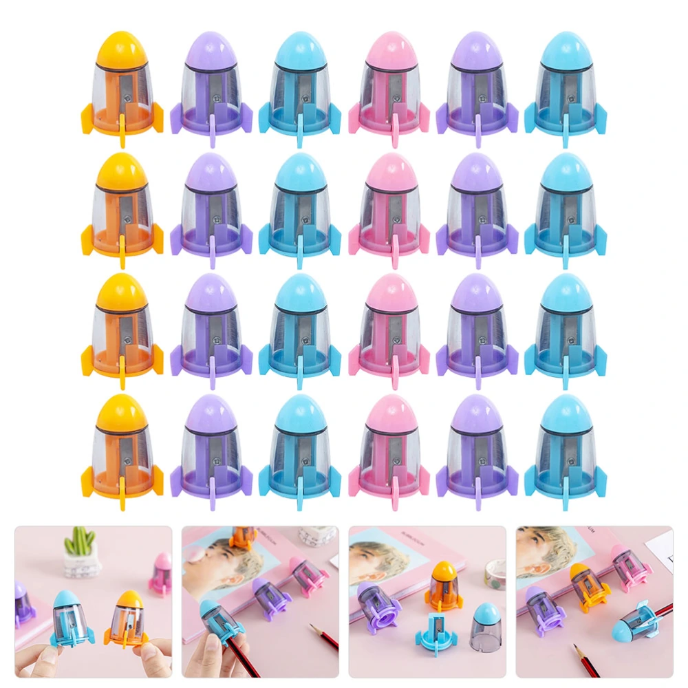 24Pcs Manual Pencil Sharpeners Small Pencil Sharpeners Students Pencil Sharpeners