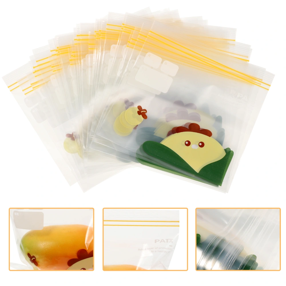 30Pcs Refrigerator Food Bags Reusable Freezer Bags Food Storage Bags Fresh Keeping Vegetable Bags