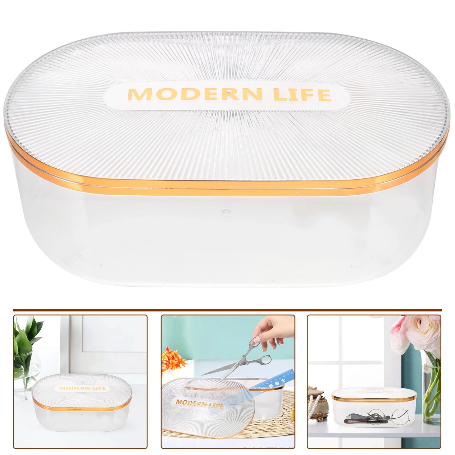 Desktop Simple Storage Box Multi-functional Organizing Box Desktop Small Object Organizer