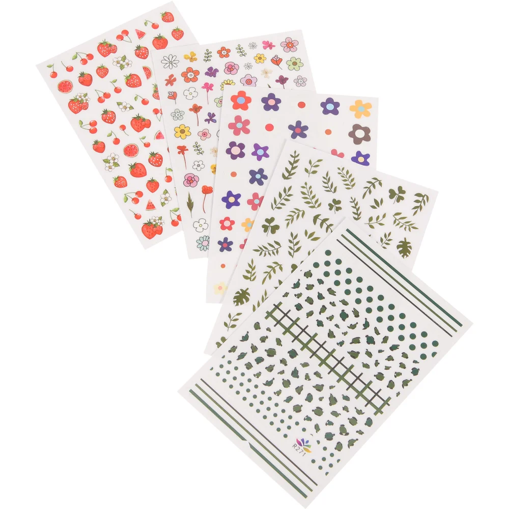 1 Set of Nail Stickers Nails Art Stickers  Self Adhesive Manicures Sticker Decals Nail Supplies