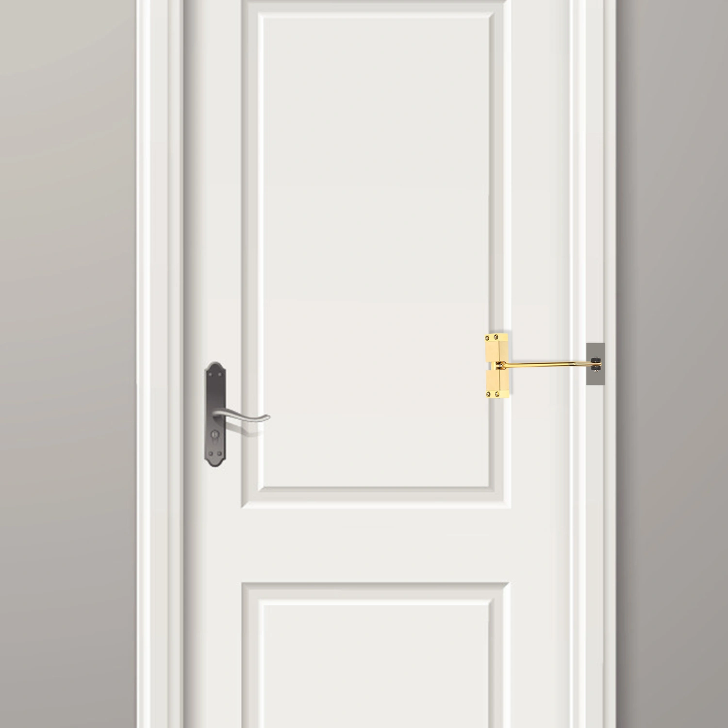 1 Set Door Closer Automatic Door Close Buffer Safety Spring Door Closer for Home Hotel