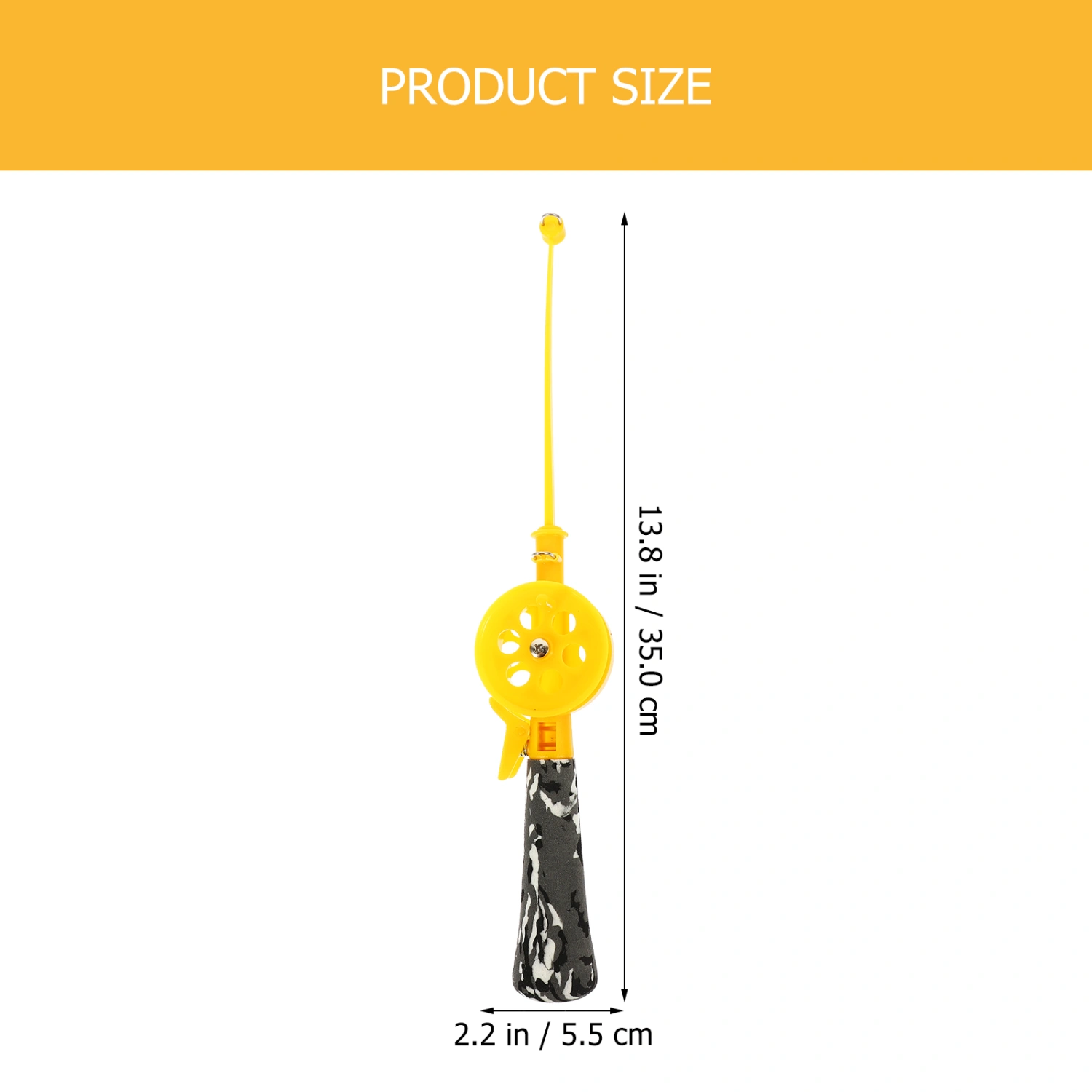 Wear-resistant Fishing Rod Portable Fishing Pole Winter Angling Pole Angling Accessory for Kids