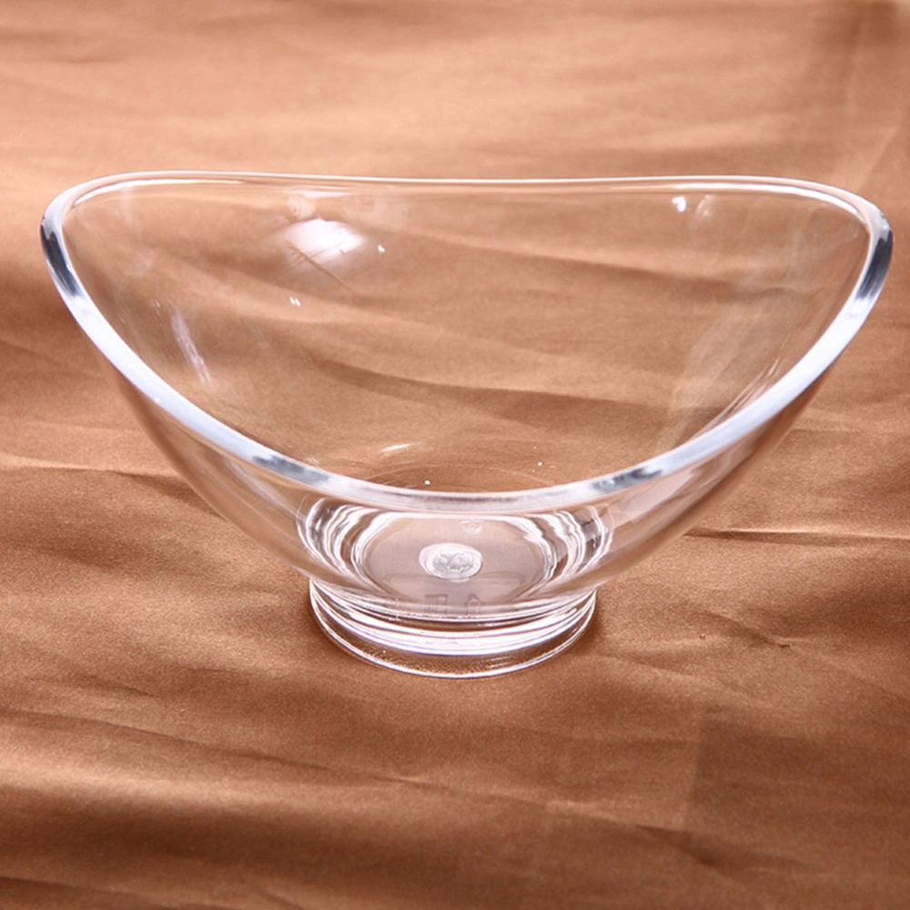 Household Salad Bowl Transparent Dessert Bowl Food Serving Bowl Clear Fruits Serving Bowl