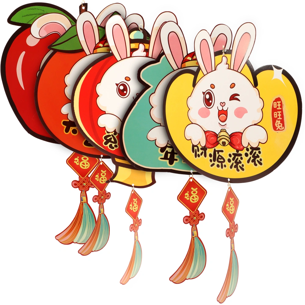 5Pcs Chinese New Year Decoration New Year Home Office Car Trees Spring Festival Adorns