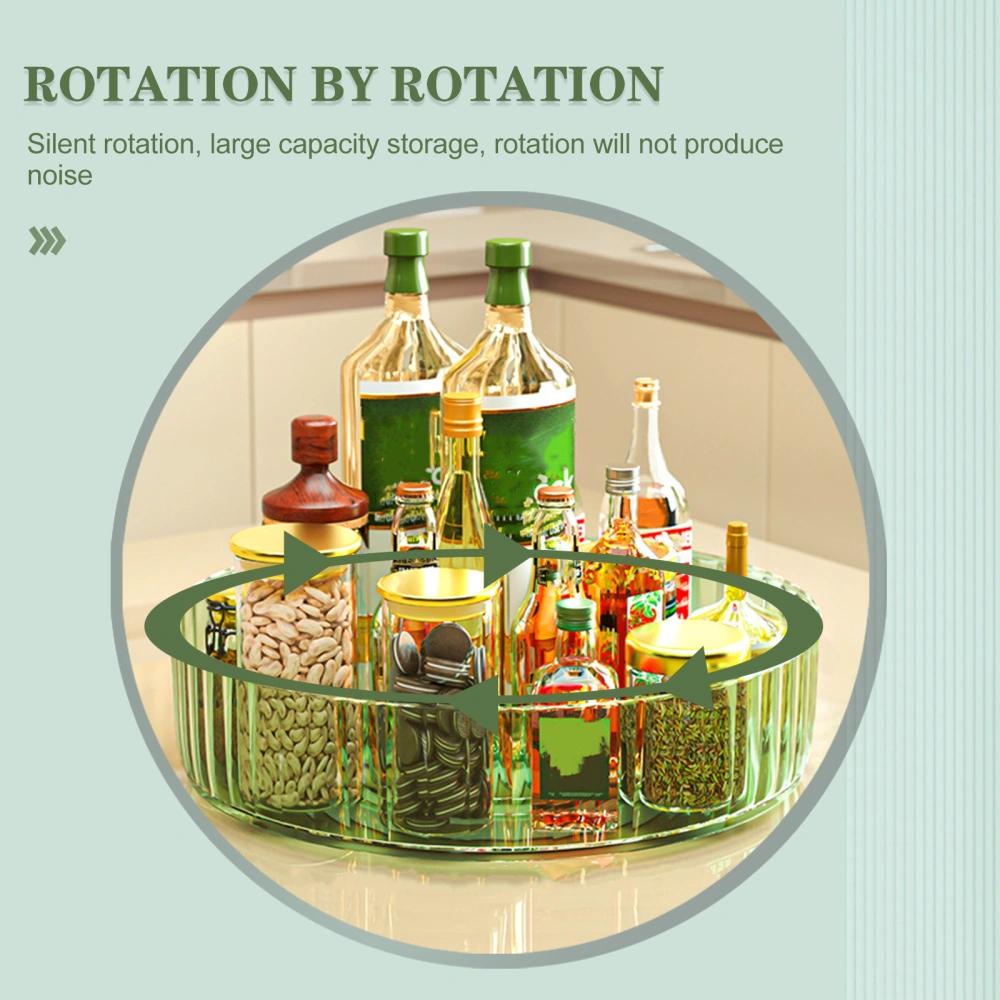 Rotating Seasoning Holder Turntable Spice Organizer Rotatable Condiment Holder Kitchen Organizer