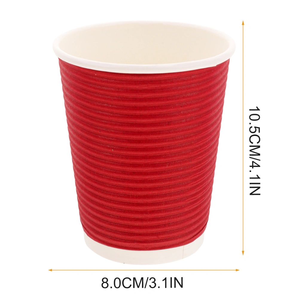 50Pcs Disposable Coffee Cups Hot Milk Cups To Go Coffee Cups Practical Drinking Cups Milk Cups