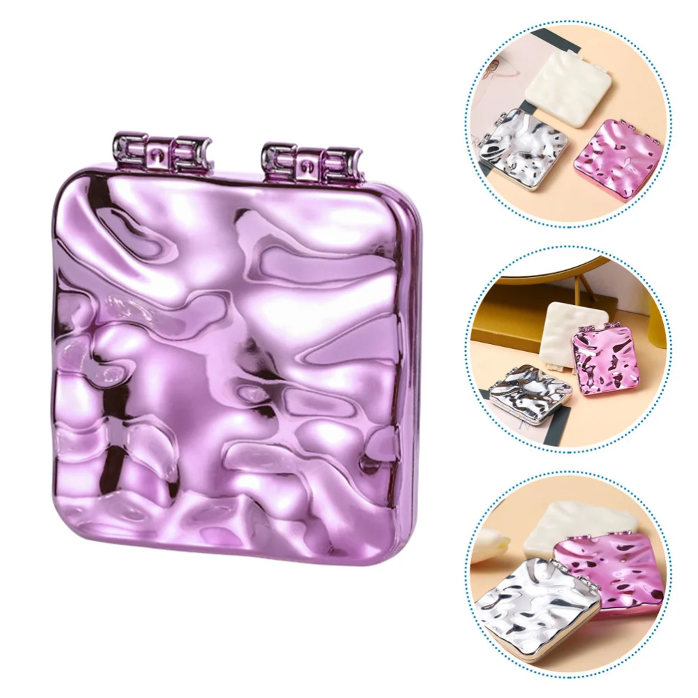 Handheld Pocket Mirror Double Sided Travel Mirror Portable Hand Mirror Travel Supply