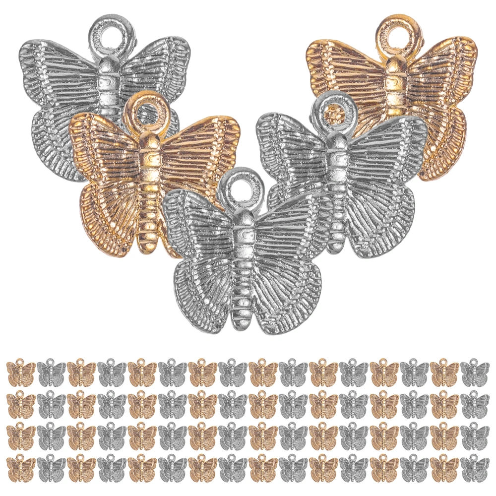 100pcs Small Butterfly Jewelry Charms DIY Charms Butterfly Pendant Jewelry Making Accessories