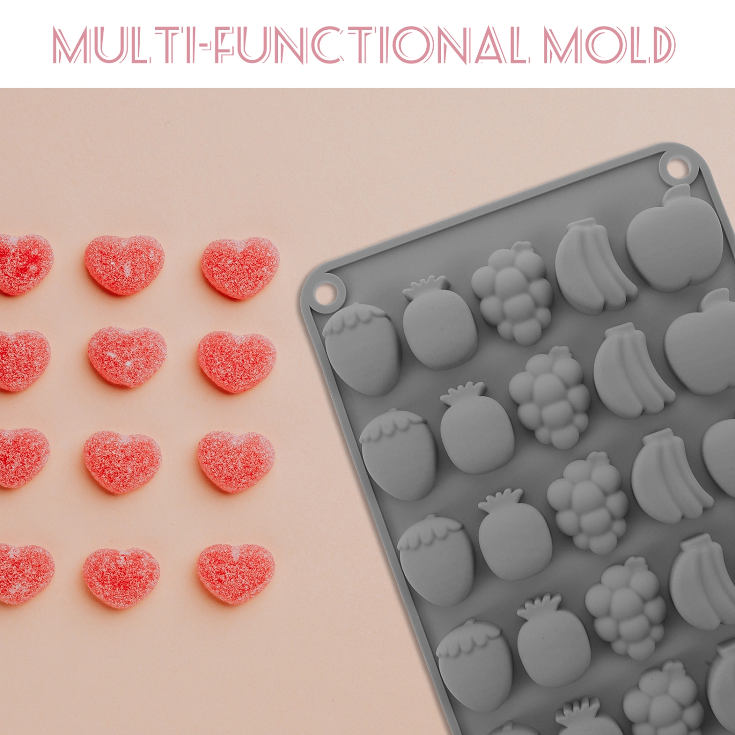 Bakery Mini Chocolate Fruits Mold Jelly DIY Mould Chocolate Fudge Making Tool
