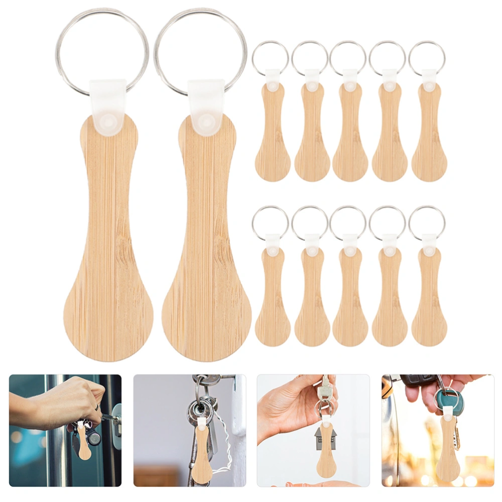 12Pcs Shopping Trolley Token Coin Key Ring Shopping Trolley Coin Keychain for Supermarket