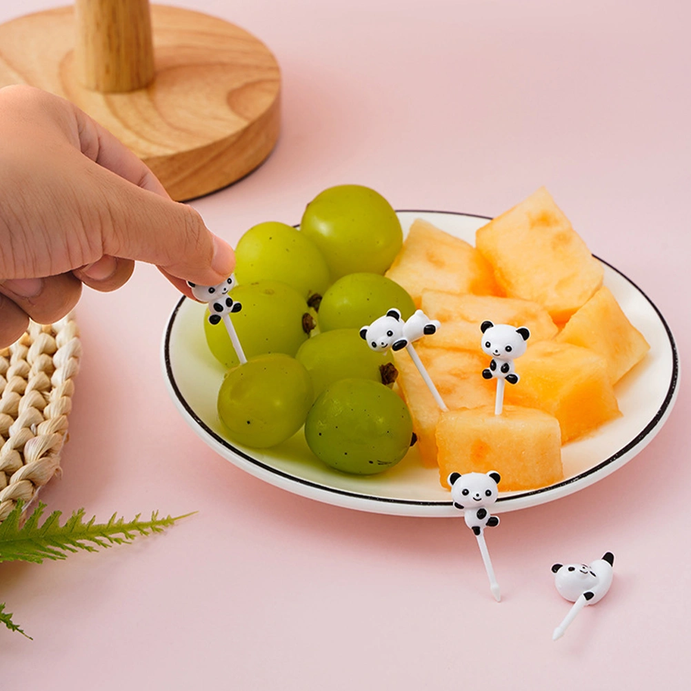 16Pcs Cartoon Fruit Picks Adorable Panda Food Picks Kids Food Picks Decorative Fruit Picks