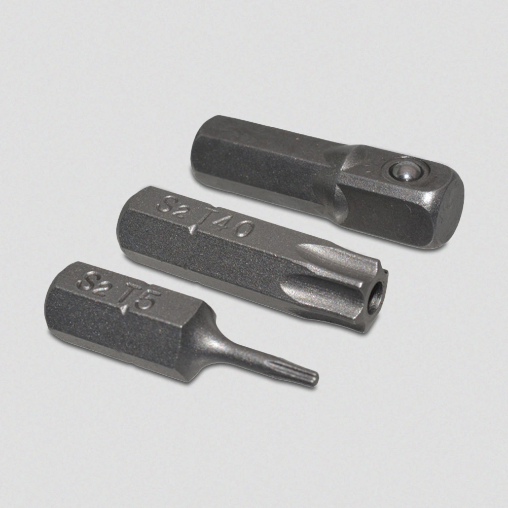1 Set Security Torx Bits Screwdriver Steel Security Bits for Metal Wood with Adapter