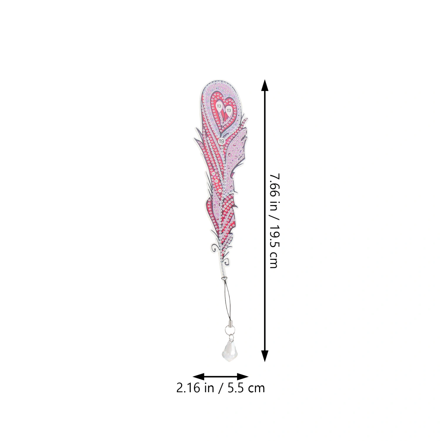 1 Set of DIY Bookmarks Delicate Plume Shaped Guided Reading Marks Tracking Book Markers