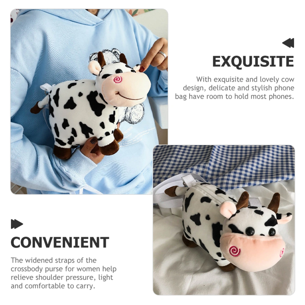 Phone Purse Lovely Cow Phone Bag Small Shoulder Bag Coin Storage Purse Phone Pouch