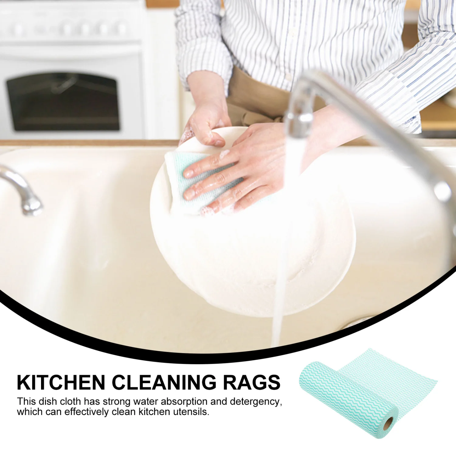 50Pcs Dish Cloth Plate Cleaning Cloths Kitchen Dish Rags Kitchen Cleaning Rags